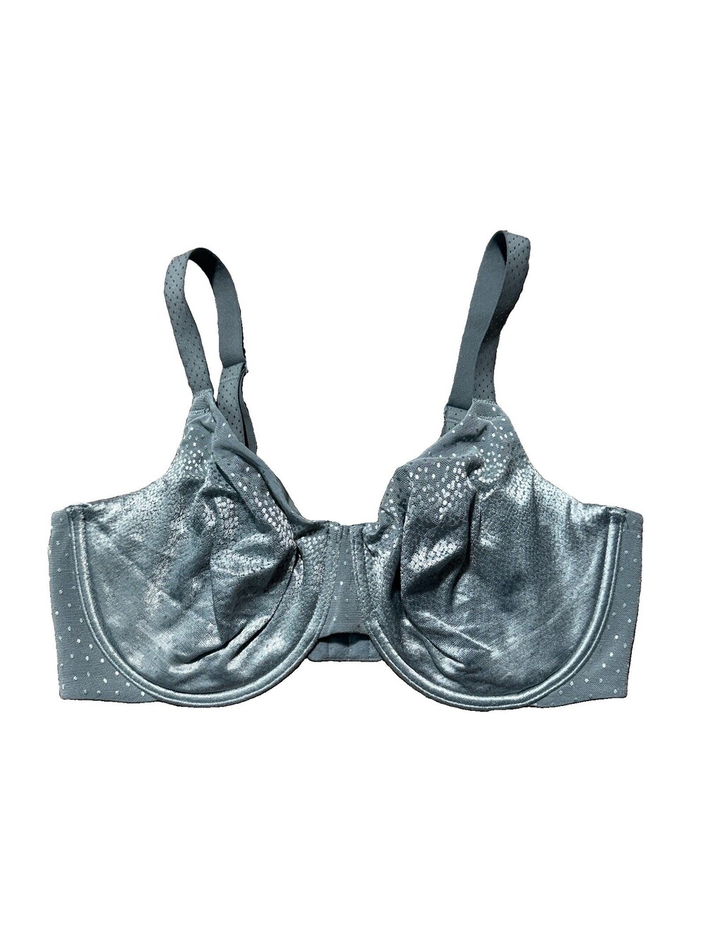 Wacoal Back Appeal Underwire Bra 855303 Blue Gray Size 36DDD